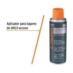 Lubricantes Seco Anticorrosivo Aerosol 240ml Herramientas Engranes Brocas Plastico, Truper WT-240TE 101977 10.762712 Lubricante
