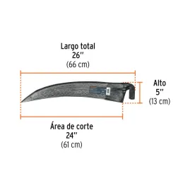  Guadaña tipo española de 26" sin mango Truper 14901 125.423729 Guadaña tipo española de 26" sin mango Truper 14901

Forjada en 