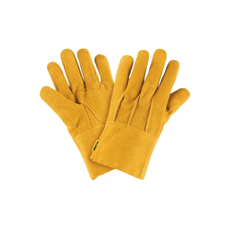  Guantes de Carnaza Unitalla con puño corto de seguridad, para soldadura y Mantenimiento, GU-CAC-P 23262 Truper 7.288136 Guantes