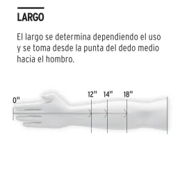  Guantes de Latex Talla M puños extralargo uso industrial Truper 14268 16.949153 Guantes de Latex Talla M puños extralargo uso i