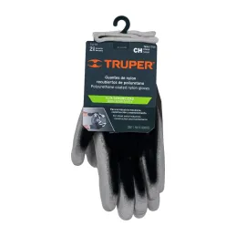  Guantes de Nylon Talla CH recubierto de poliuretano puño tejido, uso varios, GUX-MEC-C 13290 Truper 4.830508 Guantes de Nylon T