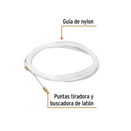  Guia pasa Cable de Nylon 10 Metros, para jalar cable electricos y de Telecomunicaciones, GNY-10 17755 Truper 7.79661 Guia pasa 