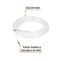  Guia pasa Cable de Nylon 30 Metros, para jalar cable electricos y de Telecomunicaciones, GNY-30 17758 Truper 13.559322 Guia pas