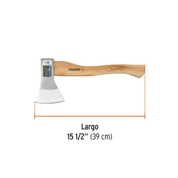  Hacha europeo 800g MangoHickory 15-1/2" Truper 100494 26.271186 Hacha europeo 800g MangoHickory 15-1/2" Truper 100494

Cabeza e