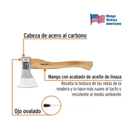  Hacha europeo 800g MangoHickory 15-1/2" Truper 100494 26.271186 Hacha europeo 800g MangoHickory 15-1/2" Truper 100494

Cabeza e