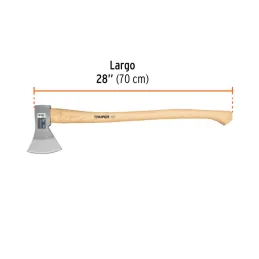  Hacha europeo 800g MangoHickory 28" Truper 101768 33.898305 Hacha europeo 800g MangoHickory 28" Truper 101768

Cabeza en acero 