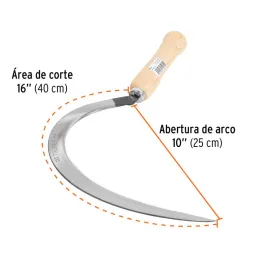  Hoz Dentada 0 Area de corte 16" Abertura del Arco 10", HP-0 15120 Truper 16.949153 Hoz Dentada 0 Area de corte 16" Abertura del