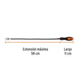  Iman Flexible con LED Levanta 3kgMax. 58cm Recupera Objetos 3Bateria AG13 Truper 15326 11.440678 Iman Flexible con LED Levanta 