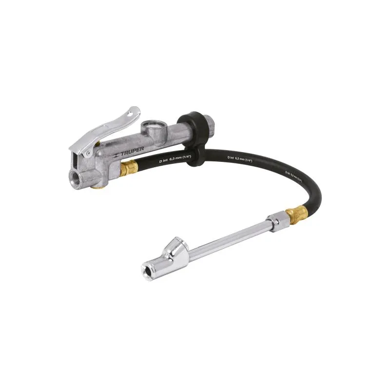  Inflador Calibrador de Cabeza Doble Profesional, Cuerpo Metalico, Max Presion 120 PSI, INFCA 19028 Truper 61.016949 Inflador Ca