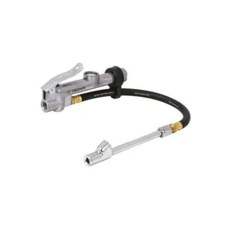  Inflador Calibrador de Cabeza Doble Profesional, Cuerpo Metalico, Max Presion 120 PSI, INFCA 19028 Truper 61.016949 Inflador Ca