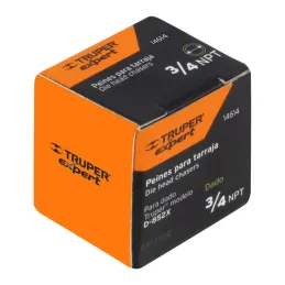 Juego de 4 Peines para Tarrajas 3/4" para T-852X, Truper 14614 105.084746 Juego de 4 Peines para Tarrajas 3/4" para T-852X, Tru