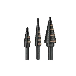 Juego de Brocas Escalonadas HSS 3 Piezas Split Point, Truper 100988 - Truper 1