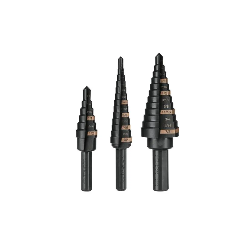 Juego de Brocas Escalonadas HSS 3 Piezas Split Point, Truper 100988 - Truper 1