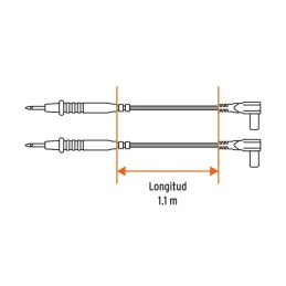 Juego de cables de prueba para multímetro Truper 102406 - Truper 3