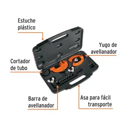 Juego de Cortador de Tubo y Avellanador, con estuche de Plastico, JCA-3 12871 Truper - Truper 2
