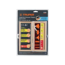  Juego de Fresas 6 Piezas Truper 11359 105.084746 Juego de Fresas 6 Piezas Truper 11359

Cuerpos de acero al cromo y cuchillas d