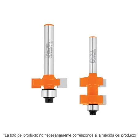  Juego de Fresas Machimbrador 5/8" x16mm cRodaje Truper 102728 34.745763 Juego de Fresas Machimbrador 5/8" x16mm cRodaje Truper 