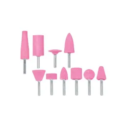  Juego de Piedras 5 Puntas montadas Uso General, Zanco 1/4" Grano 60, Oxido de Aluminio, JPM-5 11680 Truper 9.067797 Juego de Pi