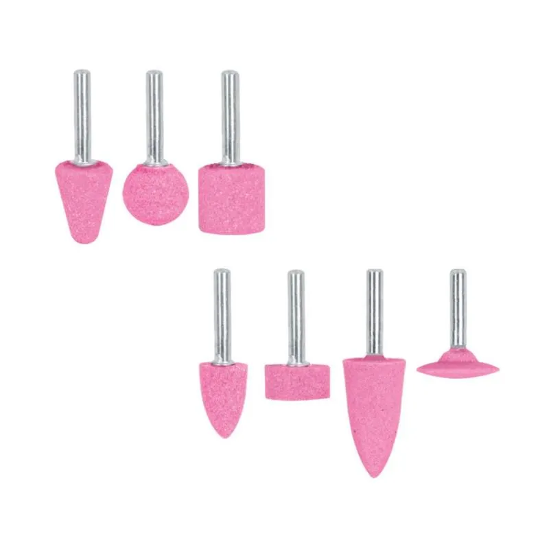  Juego de Piedras 7 Puntas montadas Uso General, Zanco 1/4" Grano 60, Oxido de Aluminio, JPM-7 12446 Truper 13.050847 Juego de P