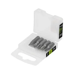 Juego de Puntas 5Piezas Phillips PH0 PH1 PH2 Plano 3/16 1/4" Largo1", para Desarmador Electrico o Manual, P5-15 17780 Truper - 1