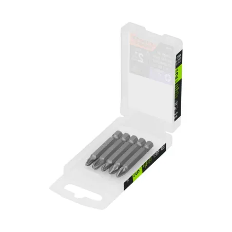  Juego de Puntas 5Piezas Pozidriv 2PZ1 2PZ2 1Z3 L2", para Desarmador Electrico o Manual, Truper 17799 4.491525 Juego de Puntas 5