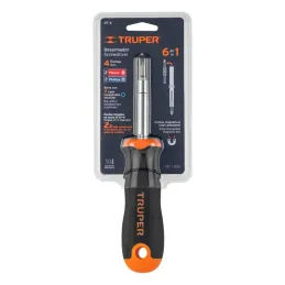  Juego Desarmadores Multipunta 2 Puntas Dobles y Barra con 2 Cajas Hexagonales, DT-4 14200 Truper 10.254237 Juego Desarmadores M