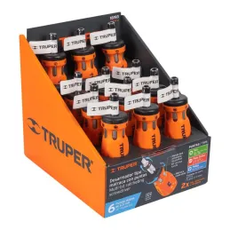 Juego Desarmadores Multipunta 6 Puntas Dobles tipo Trompo con Ratchet, Acero al Cromo Vanadio, DTROM-12 18193 Truper - Truper 5