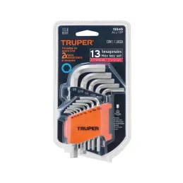 Juegos de 13 Llaves Allen Pulgadas PuntaHexagonal Truper 15545 - Truper 4