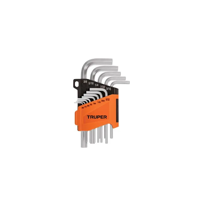 Juegos de 13 Llaves Allen Pulgadas PuntaHexagonal Truper 15545 - Truper 1