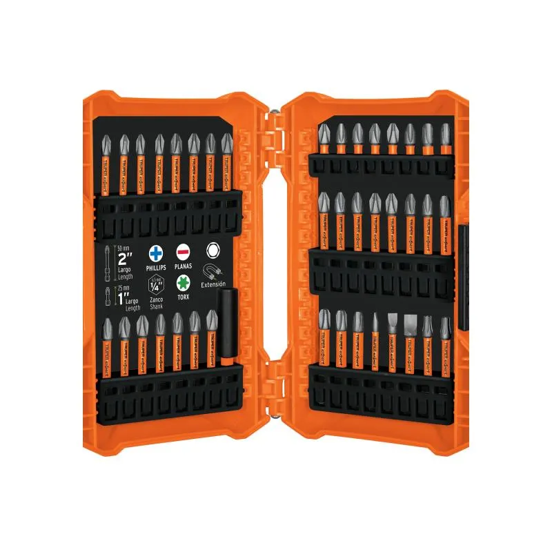 Juegos de 40 puntas de Impacto Mixtas para desarmador, Truper 101966 - Truper 1