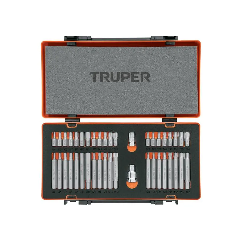  Juegos de 42 Piezas Bristol Allen Torx Hexagonales L30-75mm E1/2-3/8 EM Truper 17809 125.423729 Juegos de 42 Piezas Bristol All