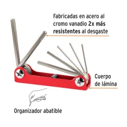 Juegos de 7 Llaves Allen Pulgadas TNavaja Truper 15560 - Truper 2