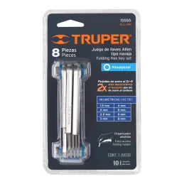  Juegos de 8 Llaves Allen MM Tnavaja Truper 15555 11.186441 Juegos de 8 Llaves Allen MM Tnavaja Truper 15555

Fabricadas en acer