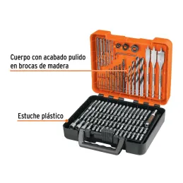Juegos de Brocas y Puntas 100 Piezas CEstuche, Truper 100872 - Truper 2
