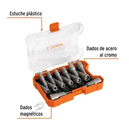 Juegos de Dados 14 Piezas Magneticos Pulgadas y Milimetricos Truper 101961 - Truper 2