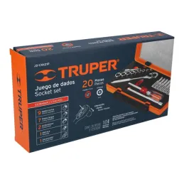  Juegos de Herramientas 20 piezas STD E1/4 EM Truper 13980 117.79661 Juegos de Herramientas 20 piezas STD E1/4 EM Truper 13980

