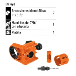  Juegos de Sierras para Instalar Cerraduras 4 Piezas 60-70mm, Truper 11877 49.152542 Juegos de Sierras para Instalar Cerraduras 