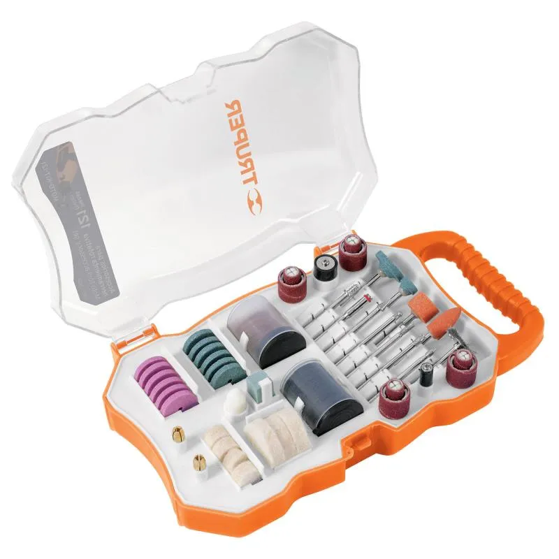  Kit de Accesorios para Mini Rectificadora 121 Piezas Multiproposito, Truper 100757 22.881356 Kit de Accesorios para Mini Rectif