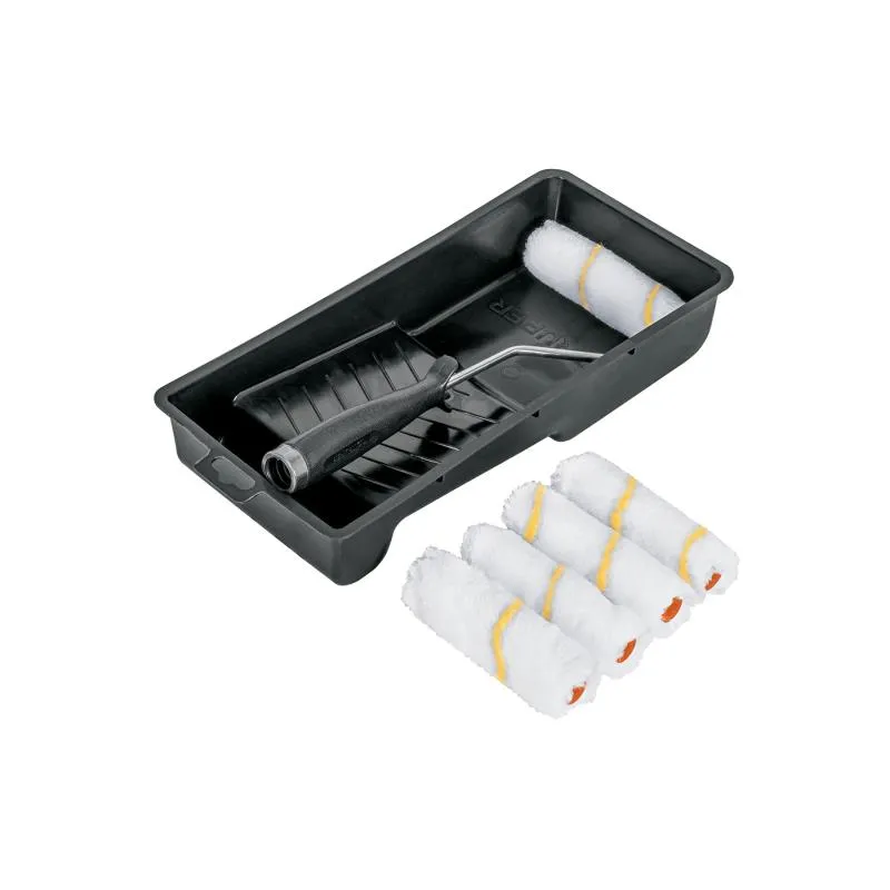  Kit para Pintar 7 Piezas, Bandeja 4" 5 Mini Rodillo en Nylon y Maneral, KIT-ROPI-420N 15023 Truper 9.40678 Kit para Pintar 7 Pi