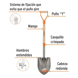  Lampas Redonda Minera Classic 41-1/2" 22x52x105cm PuñoY Metalico Truper 17154 31.355932 Lampas Redonda Minera Classic 41-1/2" 2