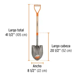  Lampas Redonda Minera Classic 41-1/2" 22x52x105cm PuñoY Metalico Truper 17154 31.355932 Lampas Redonda Minera Classic 41-1/2" 2