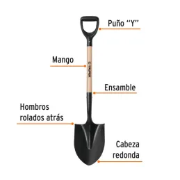  Lampas Redonda Minera T-1000 40-1/2" 21x49x103cm PuñoY Plastico Truper 11167 22.033898 Lampas Redonda Minera T-1000 40-1/2" 21x