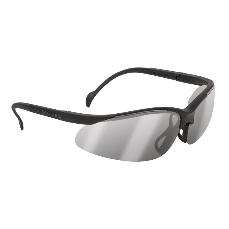  Lentes de Seguridad Vision Espejo Plata, 100% Policarbonato con UV Antirayadura, LEDE-EP 10825 Truper 7.288136 Lentes de Seguri