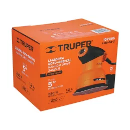  Lijadora Roto Orbital 5" 260W con BolsaRecolectora Truper 102466 120.338983 Lijadora Roto Orbital 5" 260W con BolsaRecolectora 