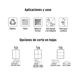 Lijas de Agua G1200 x25u 230x280mm CarburoSilicio Truper 11634 - Truper 3