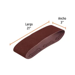 Lijas de Banda G60 3x21" x5u OAluminio Truper 15797 - Truper 2