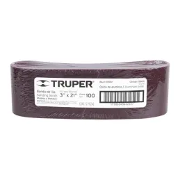  Lijas de Banda G100 3x21" x5u OAluminio Truper 15800 17.79661 Lijas de Banda G100 3x21" x5u OAluminio Truper 15800

Fabricado e