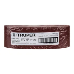  Lijas de Banda G120 3x21" x5u OAluminio Truper 15819 17.79661 Lijas de Banda G120 3x21" x5u OAluminio Truper 15819

Fabricado e