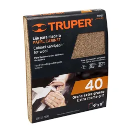 Lijas para Madera G40 x25u 230x280mm OAluminio Truper 11607 - Truper 1