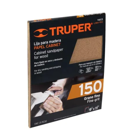 Lijas para Madera G150 x25u 230x280mm OAluminio Truper 11613 - Truper 1
